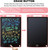 LCD Writing Tablet, 2 Packs Drawing Pads for Kids 3 4 5 6 Years Old 8.5 Inch Colorful Lines Doodle Scribble Boards Educational Toys for Boys Girls Road Trip EssentialsTravel Game Toys,Pink+Blue