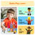 PicassoTiles Profession Character Action Figures Toddler Toy Set Pretend Play Magnet Expansion Pack Add-on STEM Construction Building Block Tile PTA02
