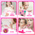 ULOVEME Kids Washable Makeup Kit for Girls 4-6 with Small Coin Purse(5.5x5.25in) - Real, Non Toxic Make Up Toy Gift- Umicorn Gift Set (White Umicorn v2)