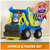 Rubble & Crew, Wheelers Dump Truck Toy with Movable Parts and a Collectible Action Figure, Kids Toys for Ages 3 and Up