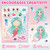 Ozepao 48 Pcs Mermaid Sticker Sheets | Mix and Match Make Your Own | Mermaid Party Favors Birthday Decorations for Kids Girls | 16 Designs 3 Each 8.3"x6"