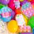 JOYIN 48 Pcs Prefilled Easter Eggs with Assorted Toys, Filled with Mochi and pop Bubble for Easter Egg Hunt, Kids Basket Stuffers, Party Favor Decor Supply, Classroom Prize
