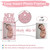 PartyHooman 1st Birthday Photo Banner for Baby from Newborn to 12 Months, 1st Birthday Decorations Girl Monthly Milestones Garland | First Birthday Photo Banner Pre-Strung with Frame (Rose Gold)