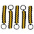 BubbasGarageTv - Large Heavy Duty Paracord Zipper Pulls (Yellow)