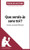 Que serais-je sans toi ? de Guillaume Musso (Fiche de lecture): Rsum Complet Et Analyse Dtaille De L'oeuvre (French Edition)