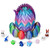 Eisfiel 18Pcs 3D Printed Dragon with Egg, Mini 3D Printed Animals, 3D Dragon Eggs with Dragon Inside, Fidget Dragons in an Egg, Mini Prefilled Easter Eggs with Toys Easter Basket Essential