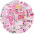 102 Pcs Preppy Stickers Vinyl Aesthetic Waterproof Stickers Adorable Decor Supplies Pink Party Suitable for Mobile Phone Computer Skateboard Water Bottle Suitcase Car etc
