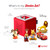 Toniebox Audio Player Disney Starter Set Bundle with Woody, Lightning McQueen, Simba, Winnie-The-Pooh, and Playtime Puppy - Listen, Learn, and Play with One Huggable Little Box - Red