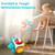 iPlay, iLearn 6 in 1 Baby Busy Board Cube, Montessori Sensory Toy Toddler 1-3, Infant Carseat Plane Travel, Kid Animal Cube Learning Activity, Easter Birthday Gift 6 9 12 18 Month 1 2 Year Girl Boy
