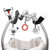 Euyecety Baby Spiral Plush Toys, Black White Stroller Toy Stretch & Spiral Activity Toy Car Seat Toys, Hanging Rattle Toys for Crib Mobile, Newborn Sensory Toy Best Gift for 0 3 6 9 12 Months Baby-Fox