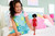 Barbie Fashionistas Doll #221 with Natural Black Hair Wearing Removable Red Dress & Accessories, 65th Anniversary Collectible Toy