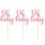 Gyufise 36 Pack Pink Glitter Oh Baby Cupcake Topper Picks for Baby Shower Party Cake Decorations Party Supplies
