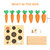 Montessoritoys for 1 Year Old, Wooden Toys Developmental Shape Sorting & Matching Puzzle Carrots Harvest Game, Birthday Gifts for Toddlers Babies Boys and Girls 6-12 Months Christmas