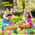 18 Pcs Easter Eggs with 3D Print Animal Prefilled Easter Eggs with Toys Inside Easter Egg Fillers for Kids Boys Girls Easter Basket Stuffers Party Favors Easter Egg Hunt