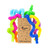Nutty Toys Mini Pop Tubes - Sensory Toys - Endless Creativity & Fun for Kids and Toddlers |8 Pack Small| Connect & Pop! Top ADHD Autism Fidget 2025, Unique Boy & Girl Easter Basket Stuffer Gift Idea