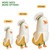 PEACH CAT Cute Banana Duck Stuffed Animal Long Banana Chef Duck Plush Pillow for Girls and Boys White 12"