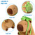 Ditucu Cute Capybara Plush with Turtle Backpack Soft Capibara Stuffed Animal Plushies Toys Hugging Gifts for Kids Brown 13 inch