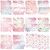 TaoBary 160 Packs Stationery Paper Set (50 Double Sided Stationery Writing Papers 50 Matching Envelopes) 60 Round Dot Sticker, 10 Design(Cherry Blossom,8.5 x 11 Inch)