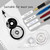 Unjoo White Correction Tape, Easy To Use Applicator for Instant Corrections Wrong Writing At Any Time, For school, Office (12pack, 5M/196" x 0.2")