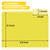 SUNEE File Folders Letter Size Yellow, 100 Pack Manilla Folders 8.5 x 11 1/3-Cut Tabs, Colored File Folders Office Home School for Documents Files Paper