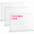Acrylic Sign Holder 11 x 8.5 Inch 3 Pack - Clear Display Sign Stand for Store Sign Holders - Horizontal Double-Sided Acrylic Stands, Vendor Booth Display Items - Flyer Holder & Plastic Paper Holder - Acrylic Frame for Restaurants, Office, Home, Store