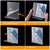 Acrylic Sign Holder 11 x 8.5 Inch 3 Pack - Clear Display Sign Stand for Store Sign Holders - Horizontal Double-Sided Acrylic Stands, Vendor Booth Display Items - Flyer Holder & Plastic Paper Holder - Acrylic Frame for Restaurants, Office, Home, Store