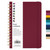 PAPERAGE Lined Spiral Journal Notebook, (Burgundy), 160 Pages, Medium 5.5 inches x 8 inches - 100 GSM Thick Paper, Hardcover, Double-Wire Spiral Journal & Notebook