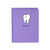 Handmade Tooth Thank You Card with Matching Envelope  Single Purple Blank Dentist Greeting Card - Perfect Graduation Gift for Dentist - Nursing - Medical Assistant Gifts