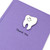 Handmade Tooth Thank You Card with Matching Envelope  Single Purple Blank Dentist Greeting Card - Perfect Graduation Gift for Dentist - Nursing - Medical Assistant Gifts