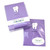 Handmade Tooth Thank You Card with Matching Envelope  Single Purple Blank Dentist Greeting Card - Perfect Graduation Gift for Dentist - Nursing - Medical Assistant Gifts