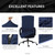 Elastic Computer Chair Cover with Durable Zipper - Protective Removable Washable Universal Office Desk Chair Seat Slip Cover for Dogs, Cats, Pets - Stretchy Soft Anti-dust Desk Chair Seat Protector