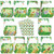 TaoBary 160 Packs Stationery Paper Set (50 Double Sided Stationery Writing Papers 50 Matching Envelopes) 60 Round Dot Sticker, 10 Design(Safari Animal,5.5 x 8.25 Inch)