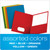 Oxford 25 Two-Pocket Folders Letter Size Assorted Colors 57513 + 500 Count 3x5 Blank Index Cards White 40175