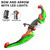 TEMI Kids Bow and Arrow Set - LED Light Up Archery Toy Set with 10 Suction Cup Arrows, Target & Quiver, Indoor and Outdoor Toys for Children Boys Girls