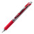 Pentel EnerGel Deluxe RTX Gel Pen, Medium Metal Tip, Red/Silver Barrel, Red Ink, Box of 12 (BL77-B)