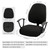 Stretchable Separate Office Chair Seat Covers - Universal Stretch Computer Chair Slipcover - Washable Rotating Backrest Coverings & Cushion Protectors for Dogs, Cats, Pets, Light Gray