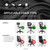 Stretchable Separate Office Chair Seat Covers - Universal Stretch Computer Chair Slipcover - Washable Rotating Backrest Coverings & Cushion Protectors for Dogs, Cats, Pets, Light Gray