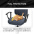 Separate Desk Office Chair Seat Covers - Universal Stretch Computer Chair Slipcover - 180GSM Washable Rotating Backrest Coverings & Cushion Protectors for Dogs, Cats, Pets, Dark Gray