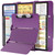 Nursing Clipboard Foldable w/Nursing Edition Cheat Charts, 3 Layers Aluminum, Nurse Board w/Low Profile Clip&Pen Clip Pocket Blank for Nurses, Doctors, Dark Purple