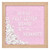 Felt Letter Board with 294 Letters, Numbers & Symbols - 10 x 10 inch Changeable Message Board with Wooden Frame Wall Mount Hook, (Pink Board & Wood Frame)