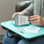 LAPGEAR Compact Lap Desk - Fits up to 15 Inch Laptops - Aqua Sky - Style No. 43109