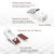 EMDMAK Door Stop Alarm with 120DB Siren Door Stop for Home & Travel (White) (Pack of 2)