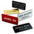 Custom Engraved Name Tag Badges  Personalized Identification with Pin or Magnetic Backing, 1.5 Inches x 3 Inches, White/Black