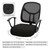 DIVA EN CAMINO DEC Water-Resistant Stretchable Desk Office Chair Seat Cushion Covers - Universal Spandex Computer Chair Slipcover - Removable Washable Cushion Protectors for Dogs, Cats, Black