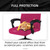 Stretch Computer Office Chair Cover with Durable Zipper - Universal Washable Removable Spandex Rotating Boss Chair Slipcovers - Anti-dust Soft Desk Chair Seat Protector for Dogs, Cats, Pets - Hot Pink
