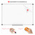 XBoard Magnetic Whiteboard 24 x 18 Inch, Hanging Dry Erase Board with Aluminium Frame & Marker Tray | Wall Mounted Magnetic White Board for Home School Office (Pack of 2)