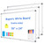 WALGLASS 3 Pack White Board, 36" x 24" Double-Sided Dry Erase White Board for Wall, Hanging Mounted Whiteboard, Horizontal or Vertical Silver Aluminium Frame for Home, School, Office, Kitchen