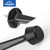 HOMOTEK 6 Pack Heavy Duty Solid Rigid Door Stop with Soft Rubber Tip, Zinc Die Cast Door Stopper Protect Wall & Door, Black