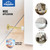 HOMOTEK 6 Pack Heavy Duty Solid Rigid Door Stop with Soft Rubber Tip, Zinc Die Cast Door Stopper Protect Wall & Door,Gold