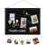 DOLLAR BOSS Black Cork Board with Linen Double-Sided 16''X 12'', Black Cork Boards for Walls, Wood Frame Bulletin Board Hanging Pin Board, Cork Board for Office Home School 1-Pack
